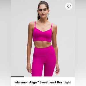 Lululemon align sweetheart bra